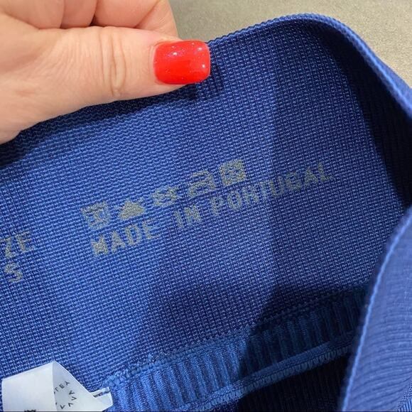 Varley Quincy Navy Leopard Seamless Compression Active Leggings Athleisure Sz S - Picture 10 of 11